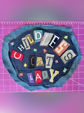 Ransom Note Patch - Childless Cat Lady